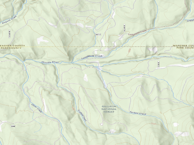 USGS topographic map of Turkeycr-01