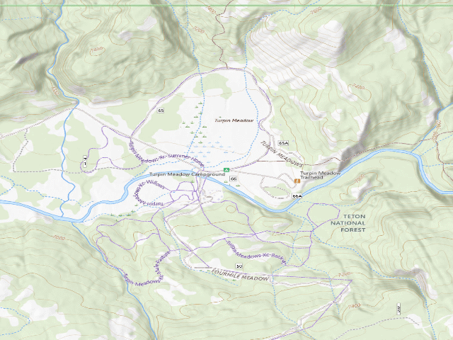 USGS topographic map of Turpin Meadow Campground