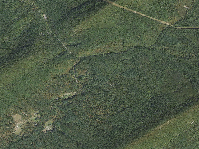 Aerial image of Tuscarora State Forest roadside campsite 050