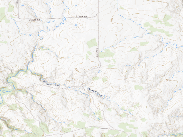 USGS topographic map of TW Camp (Sandy Sanders WMA)