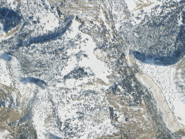 Aerial image of Twelve Mile Flat Campground