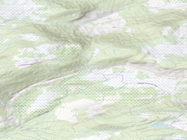 USGS topographic map of Twin Creek Shelter (Mitkof Island)