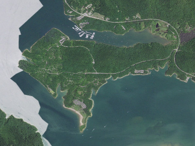 Aerial image of Twin Knobs Recreation Area
