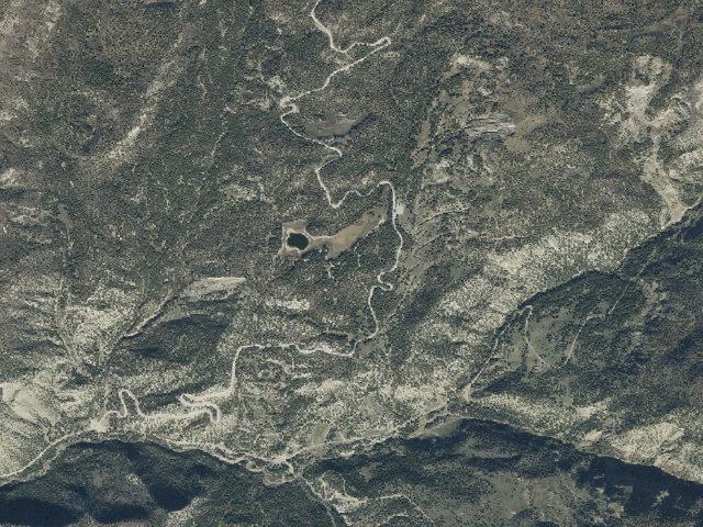 Aerial image of Twin Lake Campground