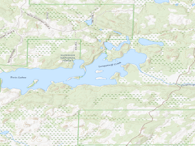 USGS topographic map of Twin Lake Site 1