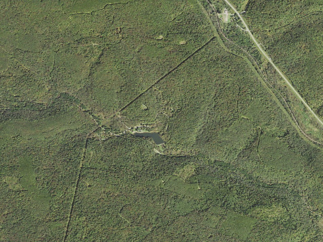 Aerial image of Twin Lakes Campground