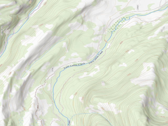 USGS topographic map of Twin Lakes Creek Rd-003