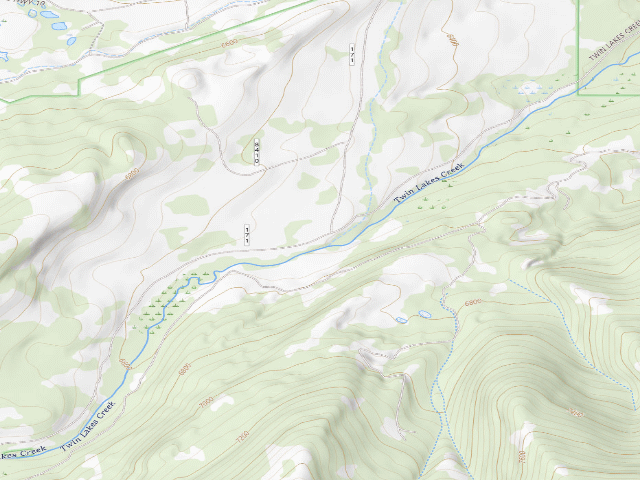 USGS topographic map of Twin Lakes Creek Rd-006