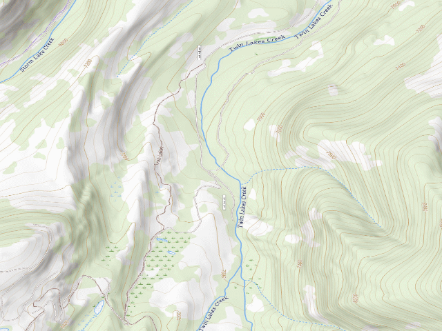 USGS topographic map of Twin Lakes Creek Rd East-001