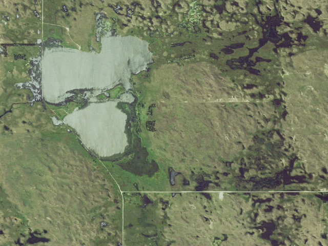 Aerial image of Twin Lakes R.C. WMA