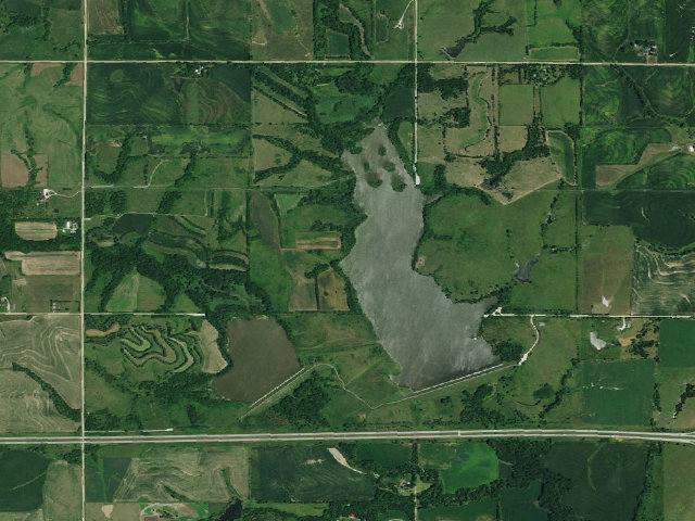 Aerial image of Twin Lakes WMA