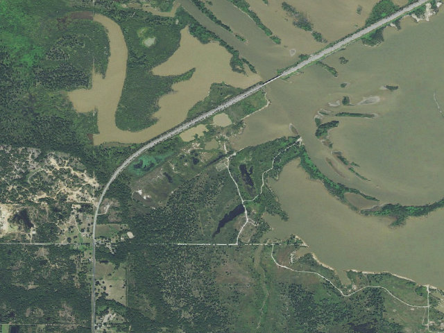 Aerial image of Twin Oaks (Hugo WMA)