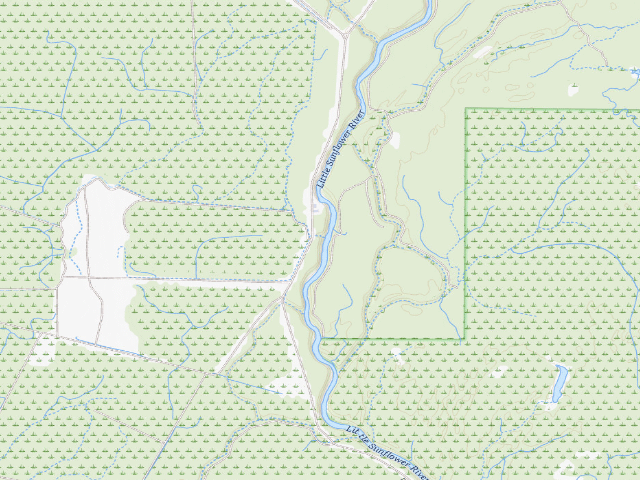 USGS topographic map of Twin Oaks WMA camp site 1