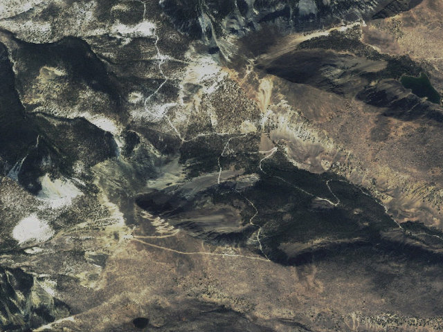 Aerial image of Twin Peaks Camping Area