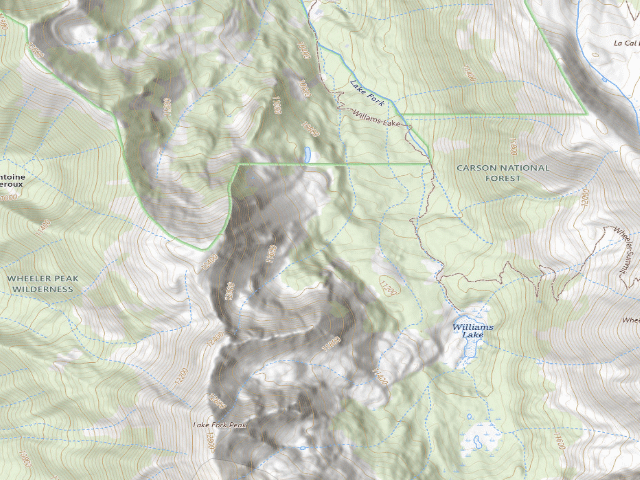 USGS topographic map of Twining Campground