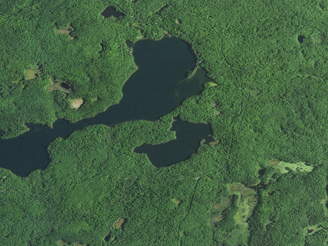 Aerial image of Two Lakes Campground