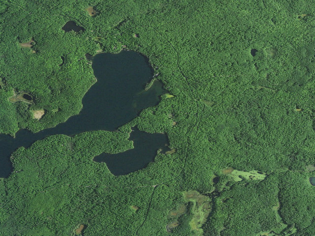Aerial image of Two Lakes