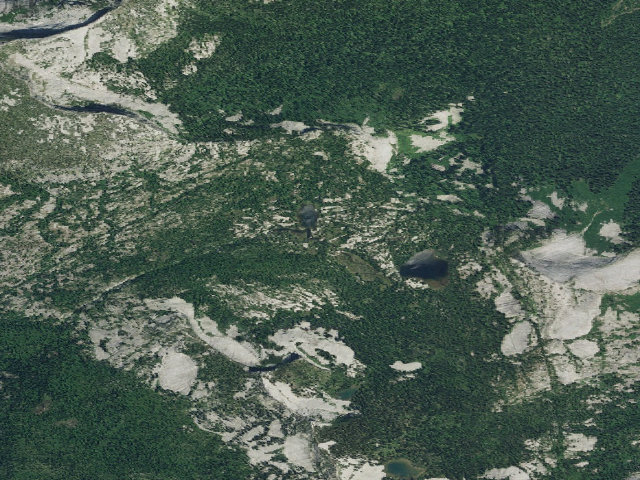 Aerial image of Two Mouth Lakes (Lower)