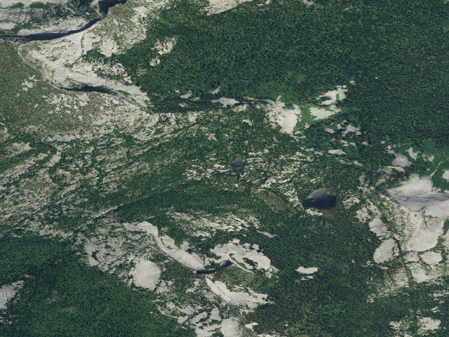 Aerial image of Two Mouth Lakes (Lower)