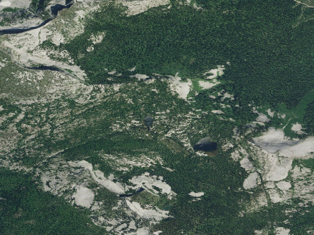 Aerial image of Two Mouth Lakes (Lower)