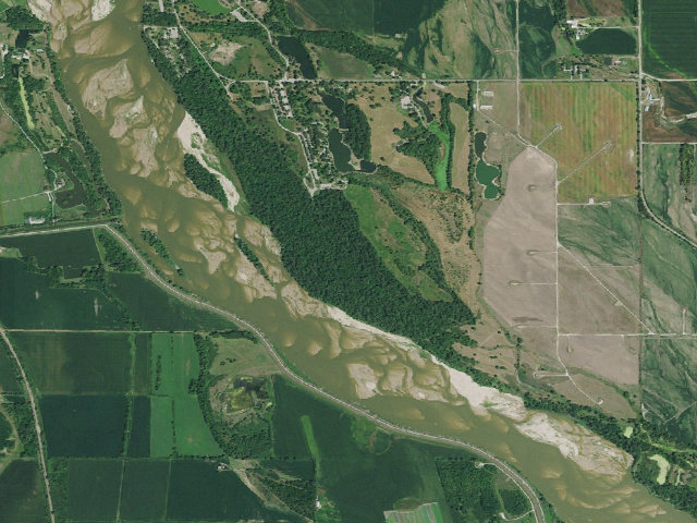 Aerial image of Two Rivers WMA