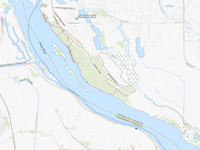 USGS topographic map of Two Rivers WMA