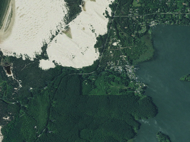 Aerial image of Tyee Campground