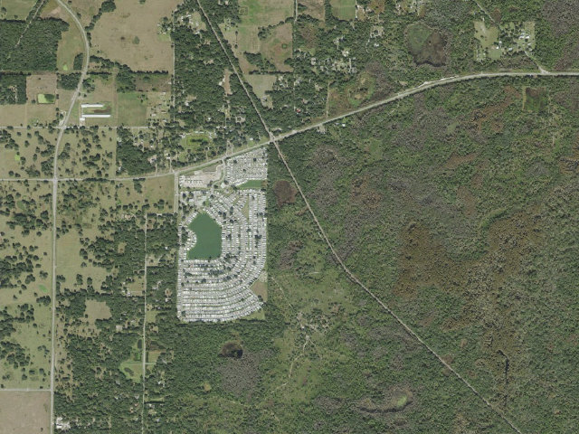 Aerial image of UH Primitive (Upper Hillsborough Preserve)