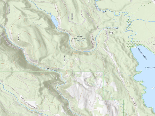 USGS topographic map of Uhler Creek 04