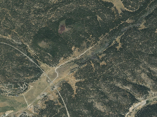 Aerial image of Uinta Flat Designated Dispersed Camping Area