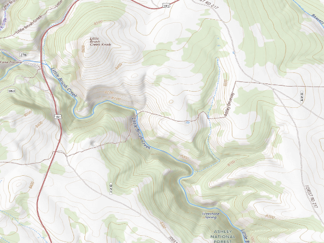 USGS topographic map of Uintah County