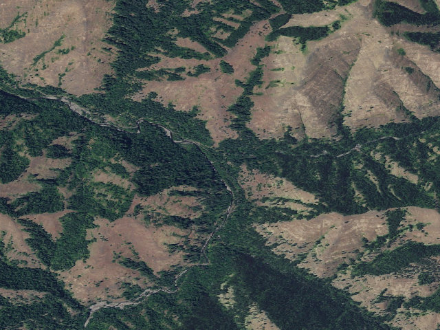 Aerial image of Umatilla Forks Campground