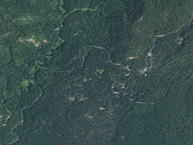 Aerial image of Union Creek Campground