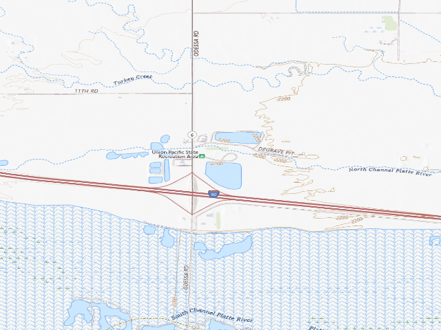 USGS topographic map of Union Pacific SRA