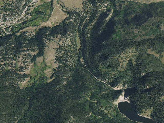 Aerial image of Upper Beaver Creek Campground