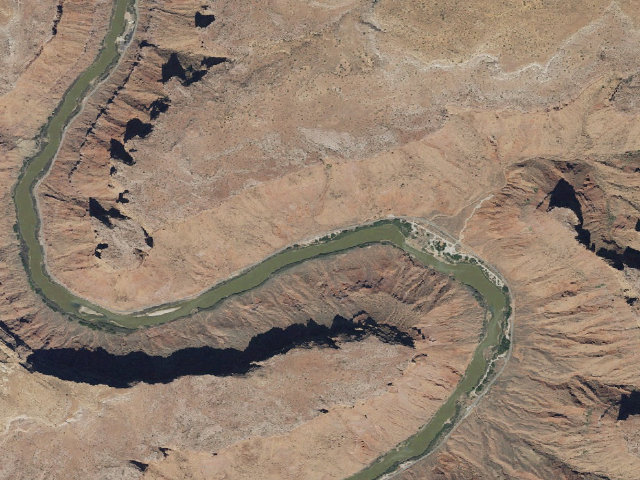 Aerial image of Upper Big Bend Campground