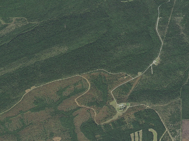 Aerial image of Upper Campground (Pushmataha WMA)