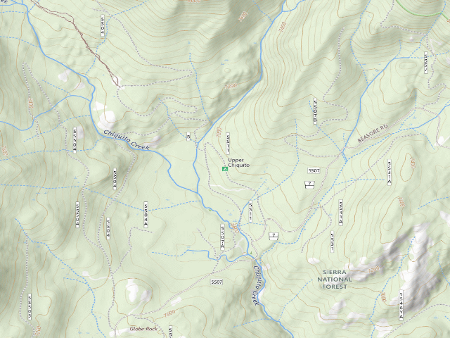 USGS topographic map of Upper Chiquito