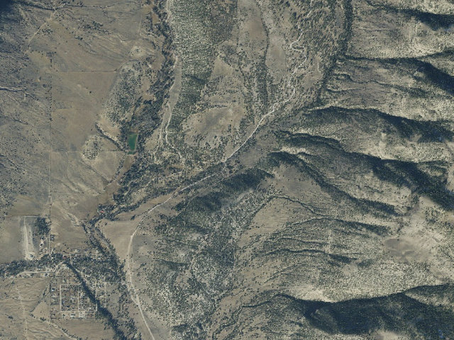 Aerial image of Upper Joes Valley Dispersed Site
