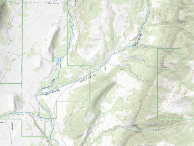 USGS topographic map of Upper Joes Valley Dispersed Site