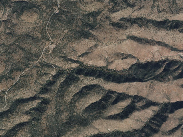 Aerial image of Upper Juan Miller Campground