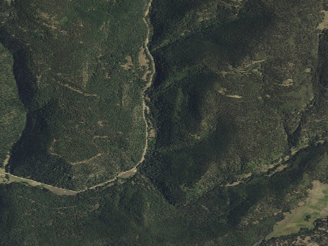 Aerial image of Upper La Junta Campground
