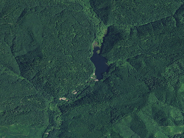 Aerial image of Upper Lake Creek Dispersed Camping
