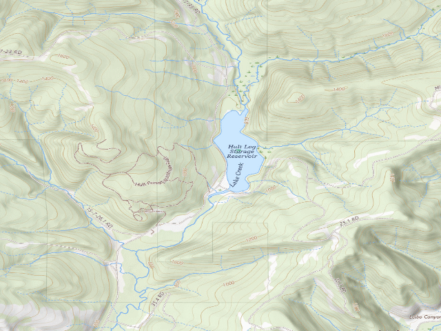 USGS topographic map of Upper Lake Creek Dispersed Camping