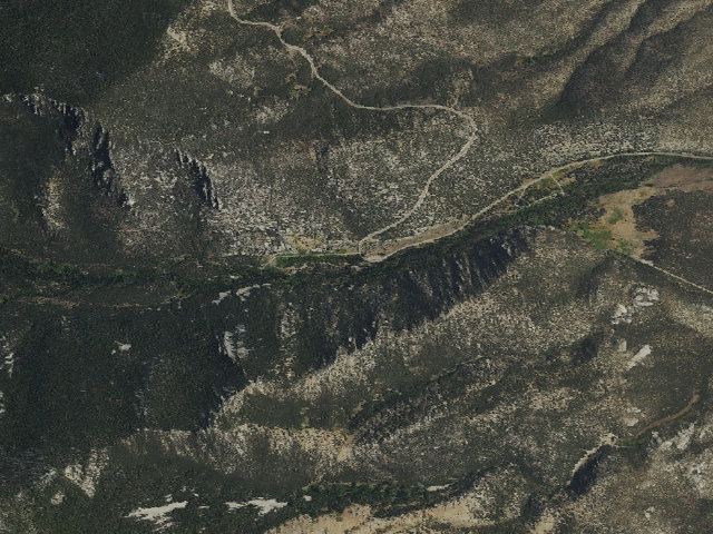 Aerial image of Upper Lehman Creek Campground