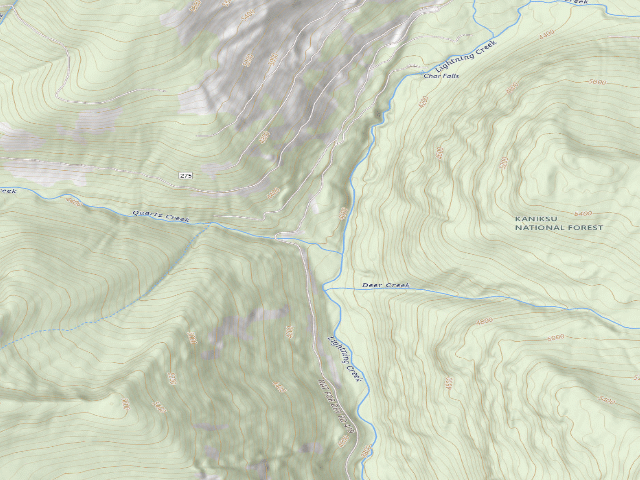 USGS topographic map of Upper Lightning 3A