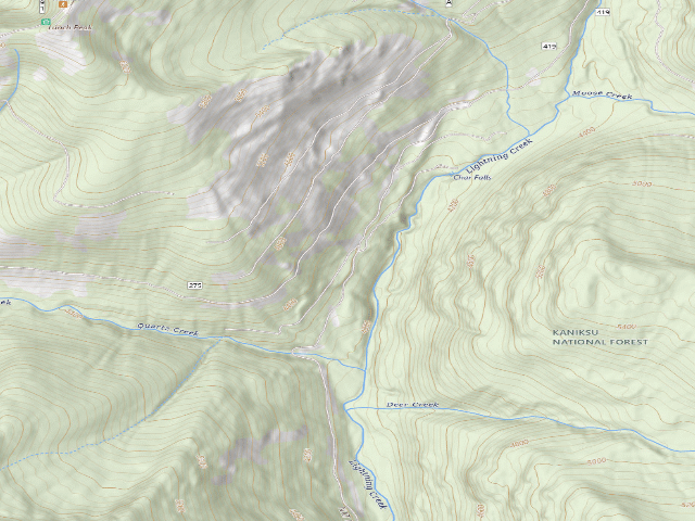 USGS topographic map of Upper Lightning -5A