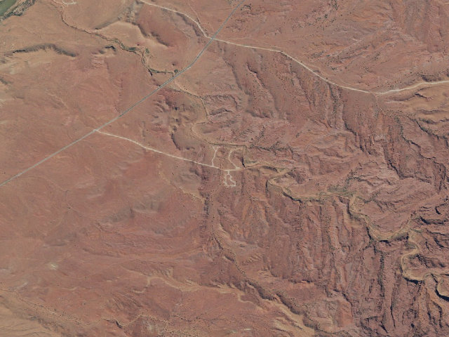 Aerial image of Upper Onion Creek Camping Area