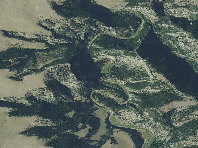 Aerial image of Upper Parker Boat Camp