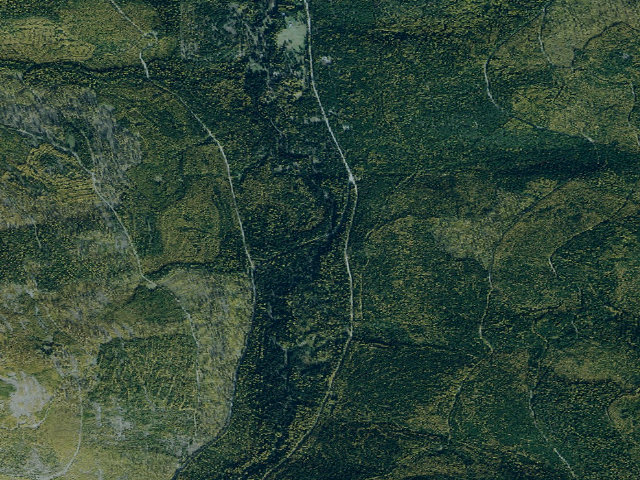 Aerial image of Upper Pinkham Creek